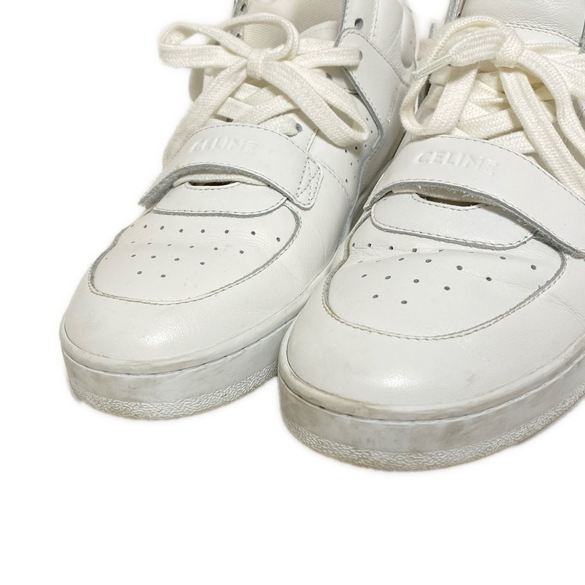 Celine Sneakers 38 Women's - White X Black Leather