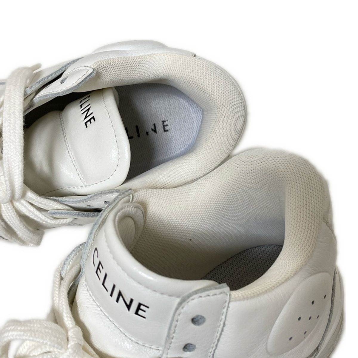 Celine Sneakers 38 Women's - White X Black Leather