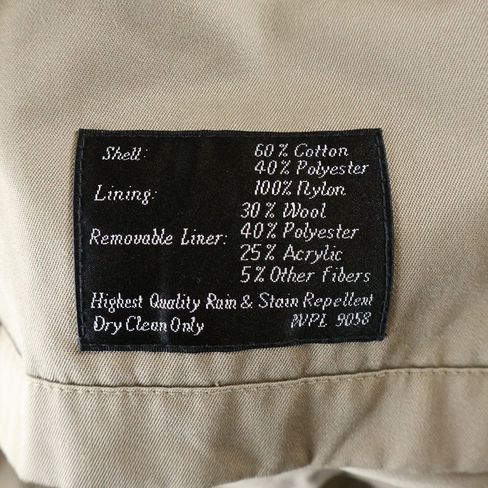 Christian Dior Monsieur 90s Vintage Vintage Wool Liner Cotton Polyester Trench