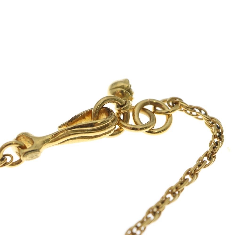 Chanel 99p Cocomark Camellia Chain Necklace Gold