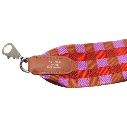 Hermes Bandouliere Sungle Shoulder Strap Orange Multicolor Z Engraved