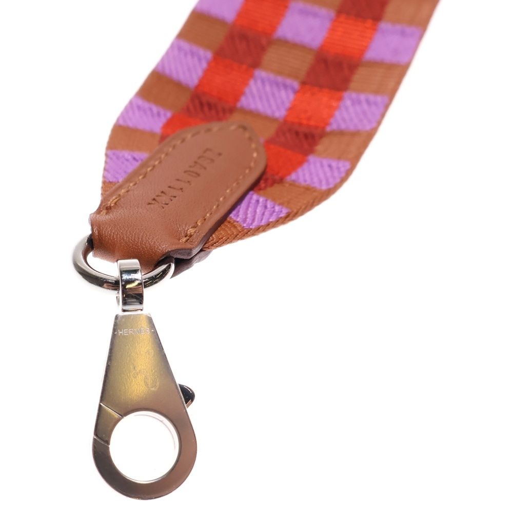 Hermes Bandouliere Sungle Shoulder Strap Orange Multicolor Z Engraved