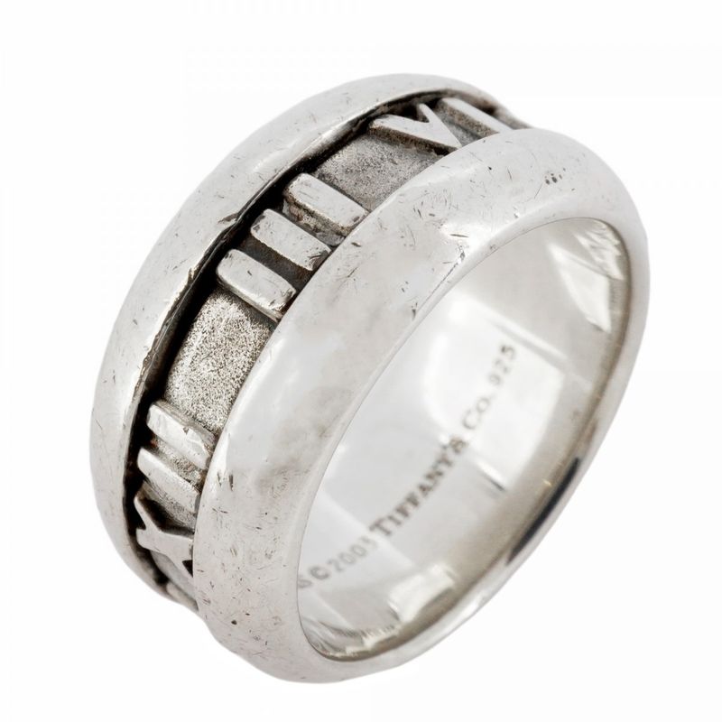 Tiffany & Co Ring Atlas Silver 925 Size 11.5 Ladies