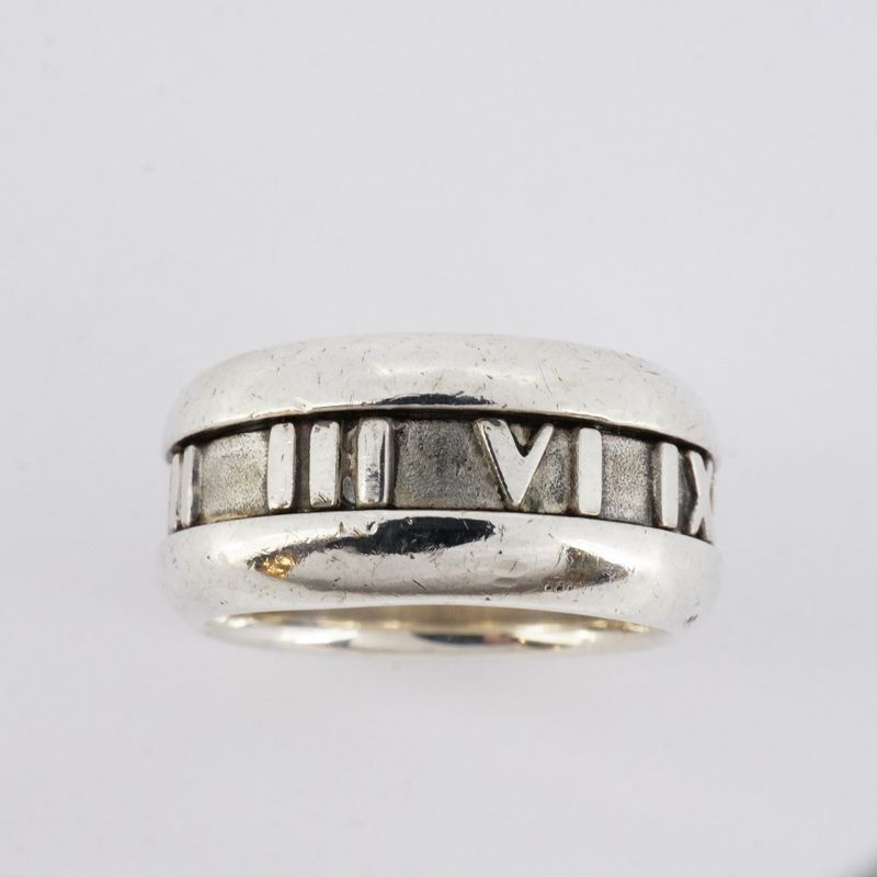 Tiffany & Co Ring Atlas Silver 925 Size 11.5 Ladies
