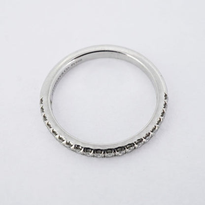 Tiffany & Co Ring Novo Pt950 Platinum Diamond #9 Ladies