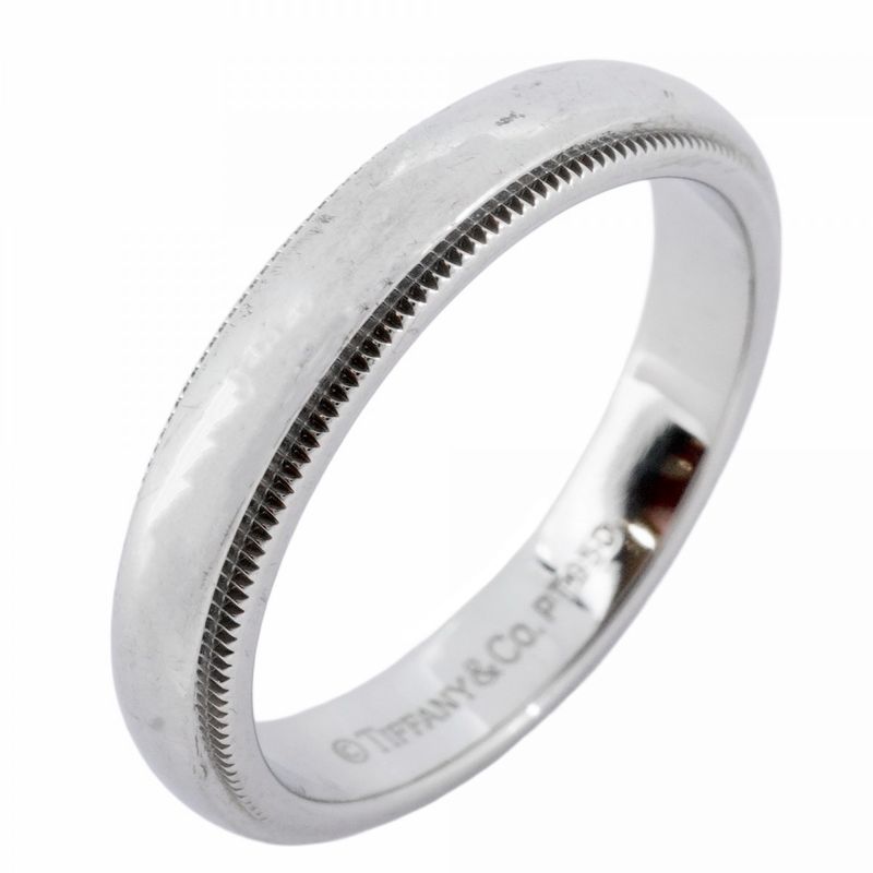 Tiffany & Co Ring Milled Grain Pt950 Platinum #16 Men's
