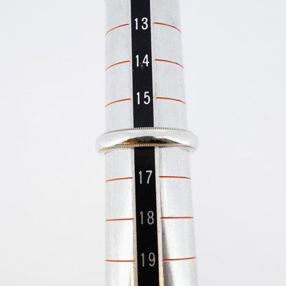 Tiffany & Co Ring Milled Grain Pt950 Platinum #16 Men's