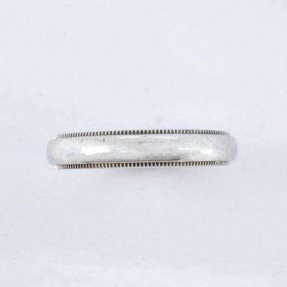 Tiffany & Co Ring Milled Grain Pt950 Platinum #16 Men's