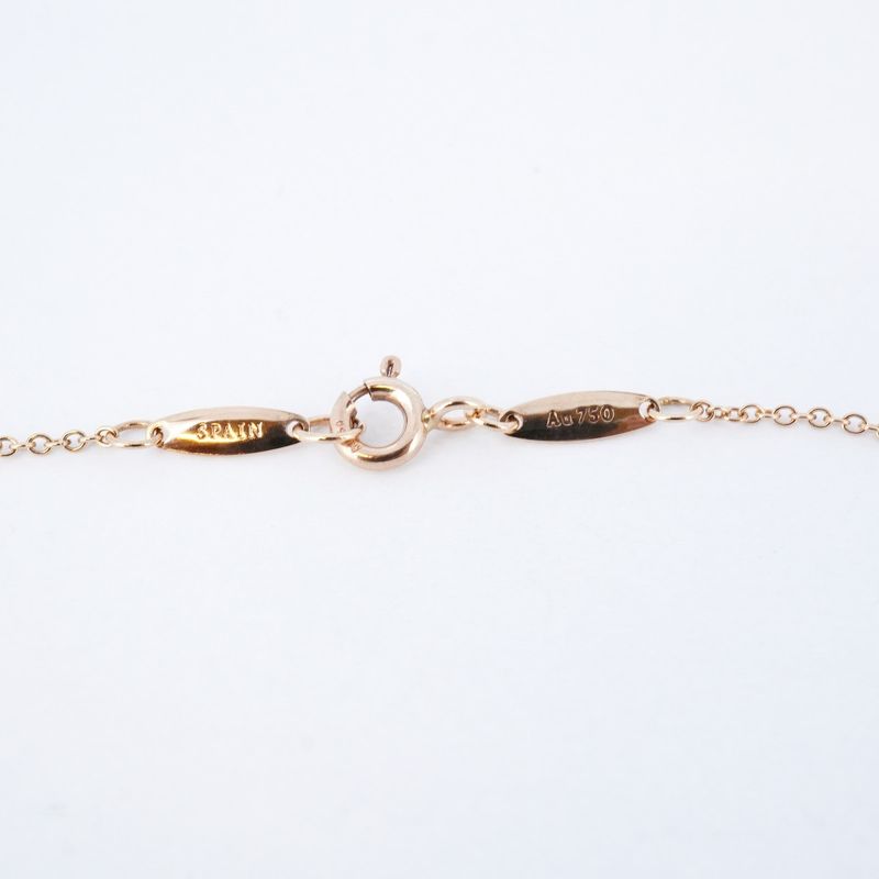 Tiffany & Co Necklace Open Heart 3PD 18K Pink Gold Pink Gold With Diamonds