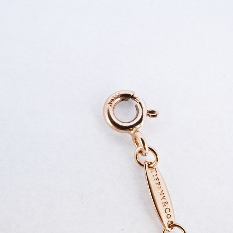 Tiffany & Co Necklace Open Heart 3PD 18K Pink Gold Pink Gold With Diamonds