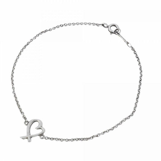 Tiffany & Co Bracelet Loving Heart 925 Silver Ladies