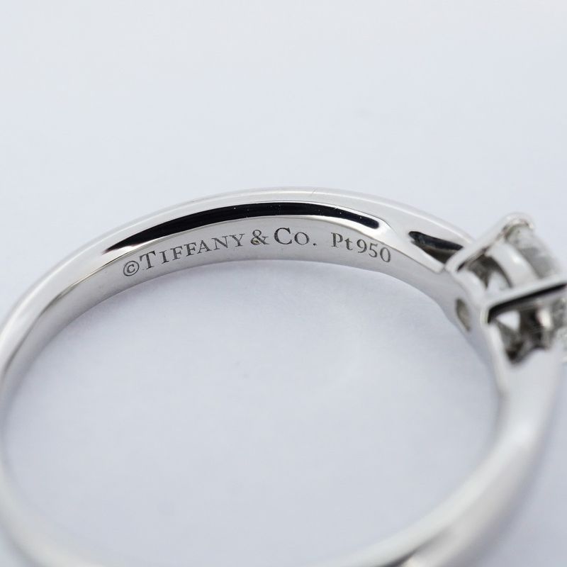 Tiffany & Co Ring Harmony 1PD Pt950 Platinum Diamond 0.32ct 7.5 Ladies