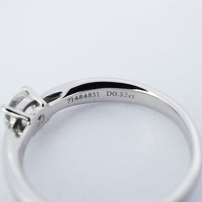 Tiffany & Co Ring Harmony 1PD Pt950 Platinum Diamond 0.32ct 7.5 Ladies