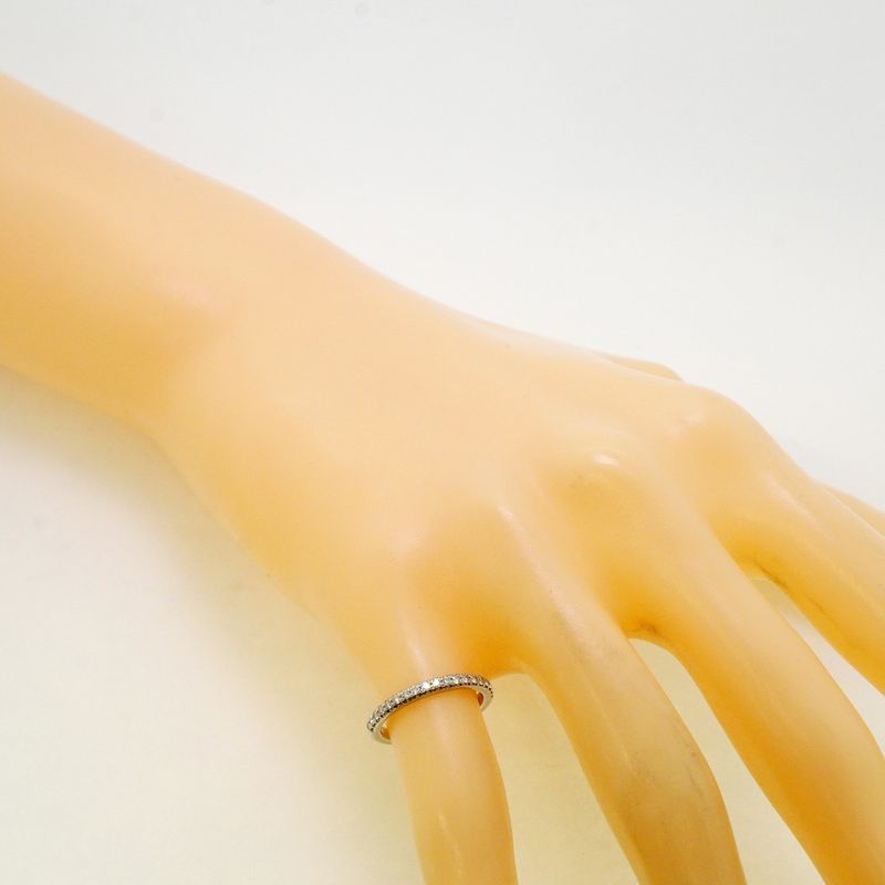 Tiffany & Co Ring Novo Half Eternity Pt950 Platinum Diamond #4 Ladies