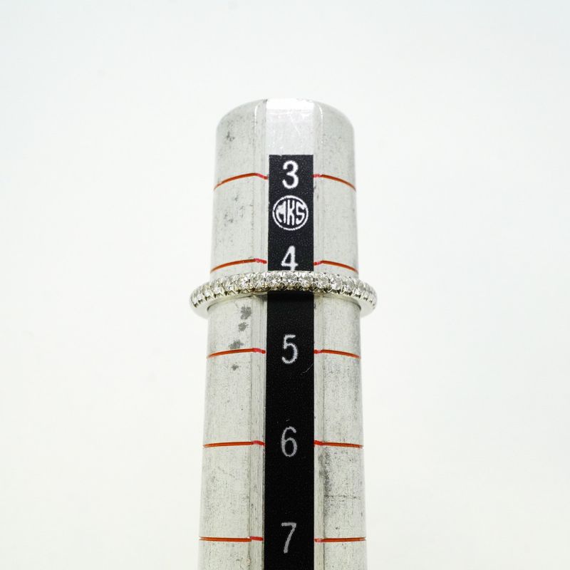 Tiffany & Co Ring Novo Half Eternity Pt950 Platinum Diamond #4 Ladies