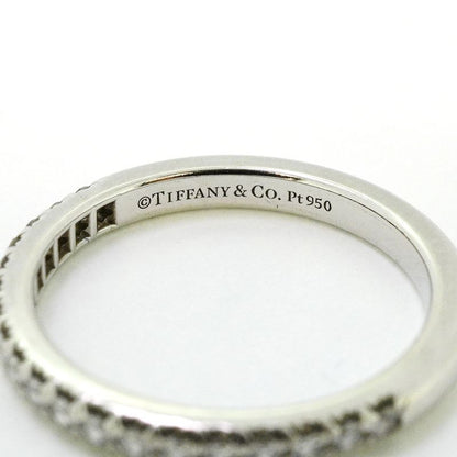 Tiffany & Co Ring Novo Half Eternity Pt950 Platinum Diamond #4 Ladies