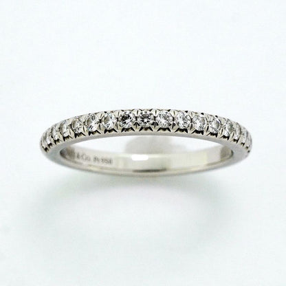 Tiffany & Co Ring Novo Half Eternity Pt950 Platinum Diamond #4 Ladies