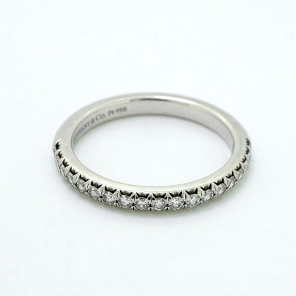 Tiffany & Co Ring Novo Half Eternity Pt950 Platinum Diamond #4 Ladies