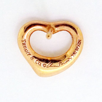 Tiffany & Co Earrings Open Heart 18K Pink Gold Pink Gold Ladies