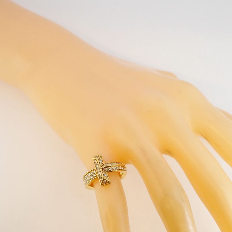 Tiffany & Co Ring T One 18K Yellow Gold Yellow Gold With Diamonds Size 7 Ladies