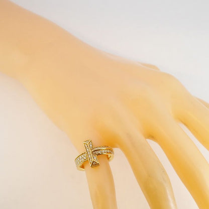 Tiffany & Co Ring T One 18K Yellow Gold Yellow Gold With Diamonds Size 7 Ladies