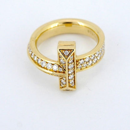 Tiffany & Co Ring T One 18K Yellow Gold Yellow Gold With Diamonds Size 7 Ladies