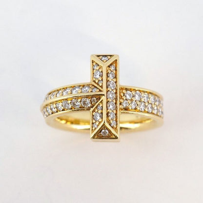 Tiffany & Co Ring T One 18K Yellow Gold Yellow Gold With Diamonds Size 7 Ladies