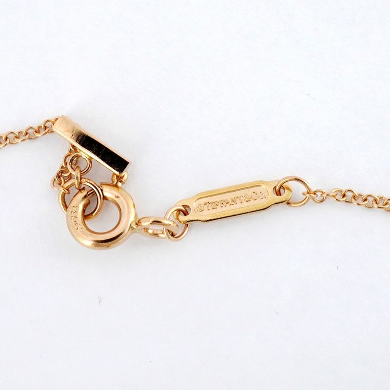 Tiffany & Co Necklace T-smile Small 18K Pink Gold Pink Gold With Diamonds Ladies