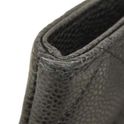 Chanel Tote Bag Revival Tote Caviar Skin Black Gold Hardware Women's