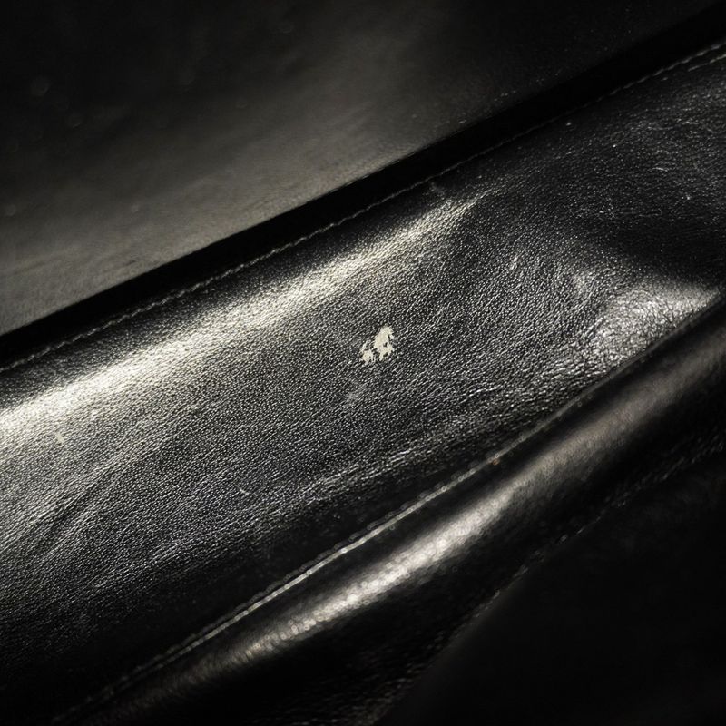 Chanel Handbag Matelasse Caviar Skin Black Gold Hardware Women