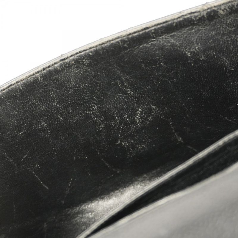 Chanel Handbag Matelasse Caviar Skin Black Gold Hardware Women