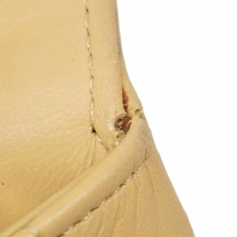 Chanel Shoulder Bag Matelasse Lambskin Beige Gold Hardware Women