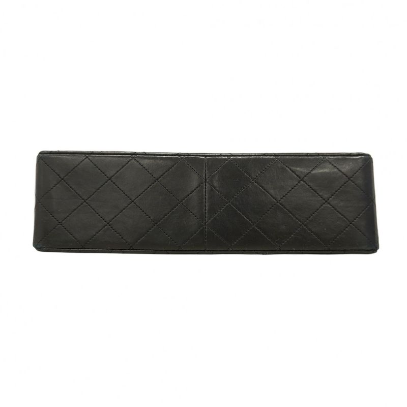 Chanel Shoulder Bag Matelasse Lambskin Black Gold Hardware Women