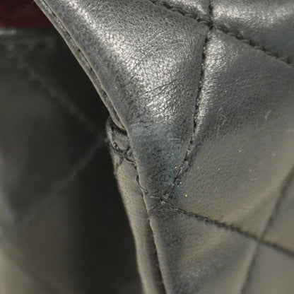 Chanel Shoulder Bag Matelasse Lambskin Black Gold Hardware Women