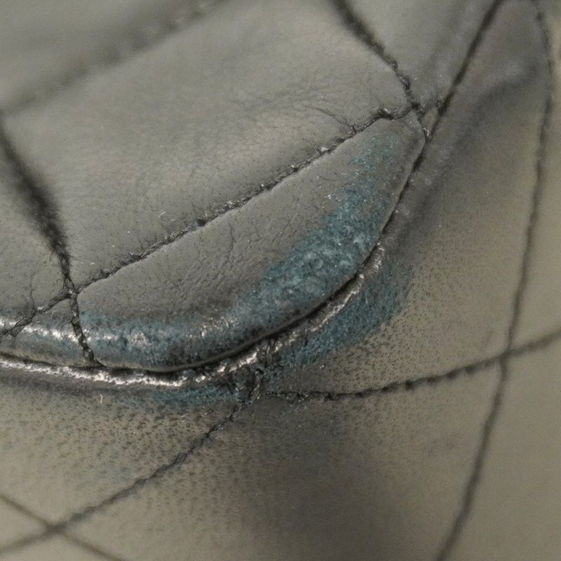 Chanel Shoulder Bag Matelasse Lambskin Black Gold Hardware Women