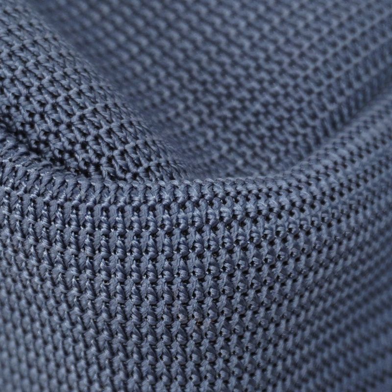 Chanel Tote Paris Biarritz Nylon Navy Black Silver Hardware Women's