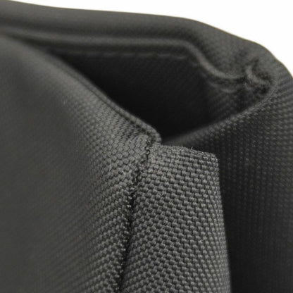 Chanel Tote Paris Biarritz Nylon Navy Black Silver Hardware Women's