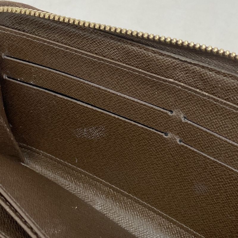 Louis Vuitton Long Wallet Damier Zippy Wallet N60015 Ebène Men Women Unisex