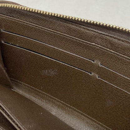 Louis Vuitton Long Wallet Damier Zippy Wallet N60015 Ebène Men Women Unisex