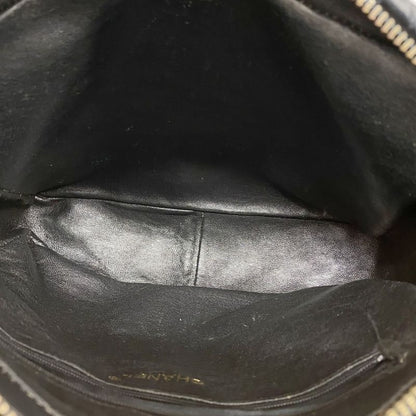 Chanel Shoulder Bag Lambskin Black Gold Hardware Women