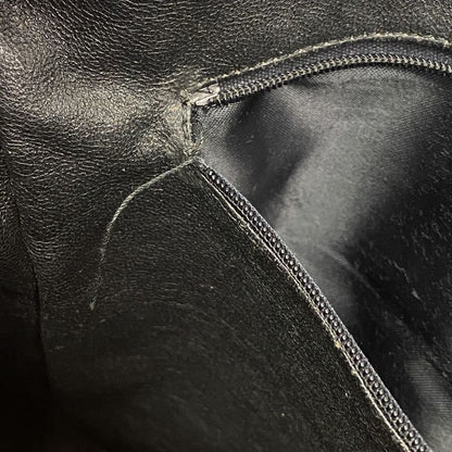 Chanel Shoulder Bag Lambskin Black Gold Hardware Women