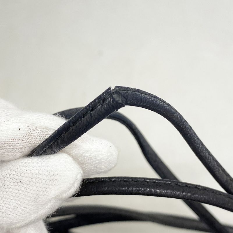 Chanel Shoulder Bag Lambskin Black Gold Hardware Women