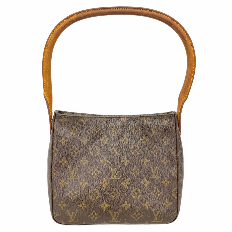 Louis Vuitton Shoulder Bag Monogram Looping MM M51146 Brown Ladies