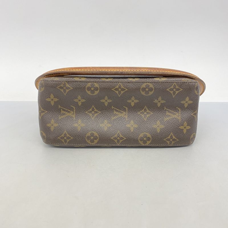 Louis Vuitton Shoulder Bag Monogram Looping MM M51146 Brown Ladies