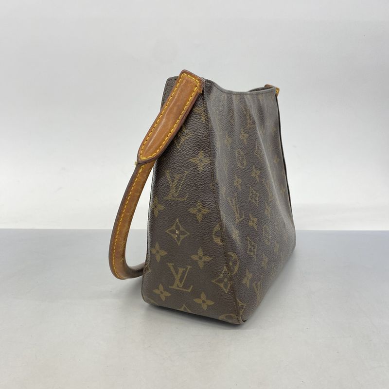 Louis Vuitton Shoulder Bag Monogram Looping MM M51146 Brown Ladies