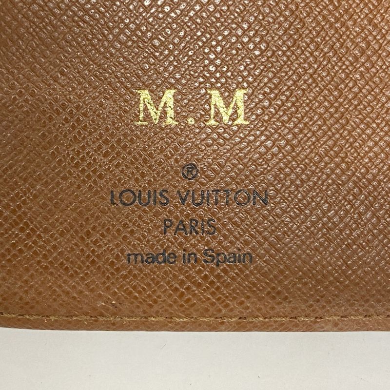 Louis Vuitton Notebook Cabas Monogram Agenda PM R20005 Brown Men Women Unisex