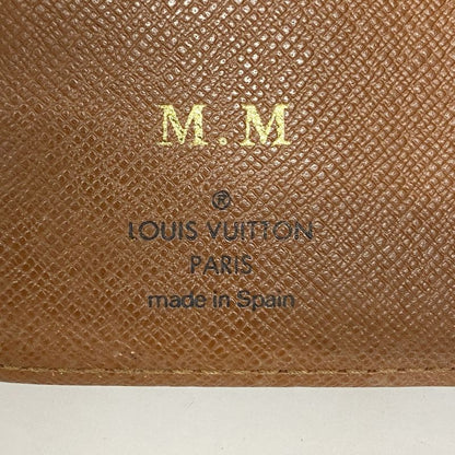 Louis Vuitton Notebook Cabas Monogram Agenda PM R20005 Brown Men Women Unisex