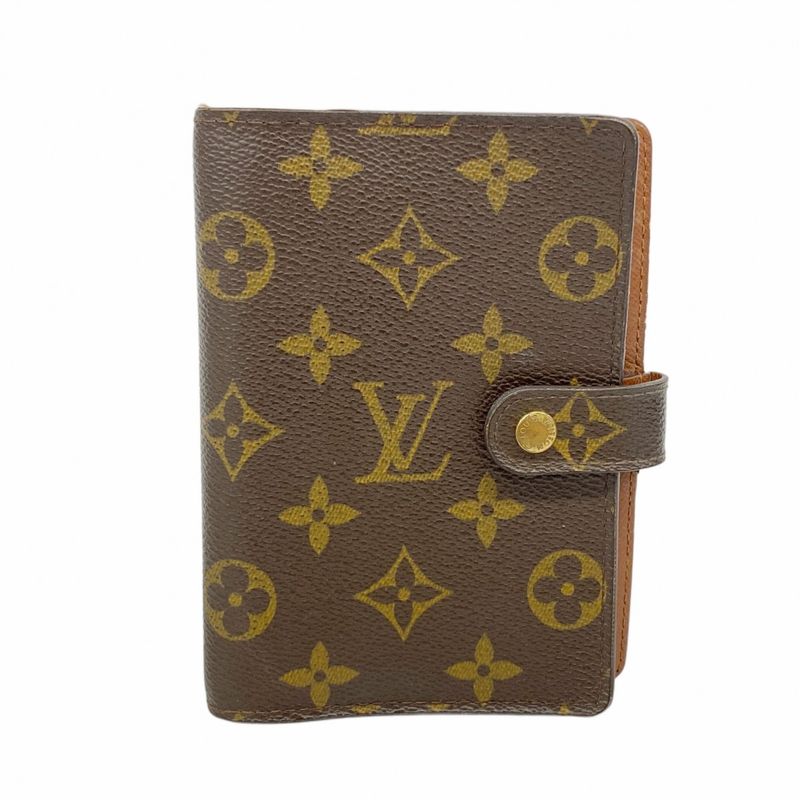 Louis Vuitton Notebook Cabas Monogram Agenda PM R20005 Brown Men Women Unisex