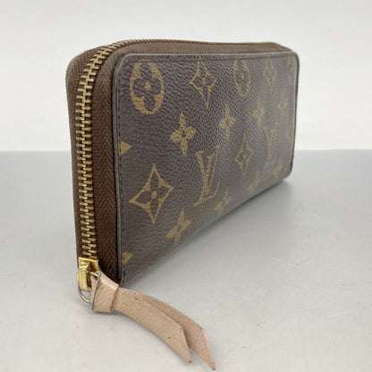 Louis Vuitton Long Wallet Monogram Portefeuille Clemence M61298 Brown Rose