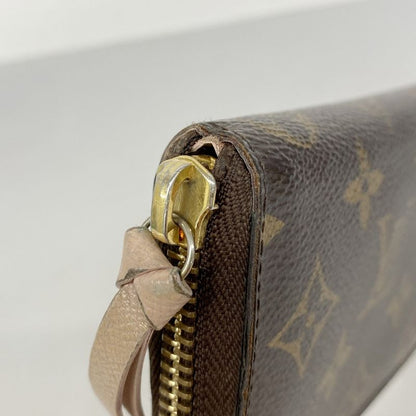 Louis Vuitton Long Wallet Monogram Portefeuille Clemence M61298 Brown Rose